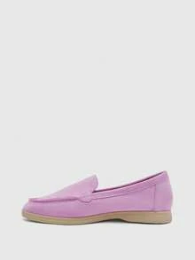 CUCCOO BIZCHIC Women's Casual Comfortable Slip-On Loafers For Daily Commute & Versatile Wear For Christmas Valentine's Day - Baby Pink - View 9