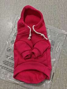 Pet Clothing - Universal Coat For Dogs And Cats. Casual Two-Strap Fleece-Lined Warm Sweater. - Hot Pink - View 7