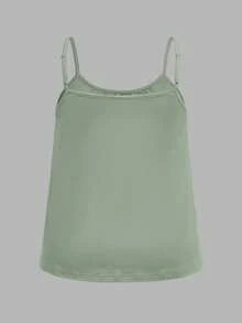 SHEIN EZwear 3pcs Plus Size Women Pleated Loose Camisole Adjustable Strap Camisole, Suitable For Spring & Summer - Multicolor - View 6