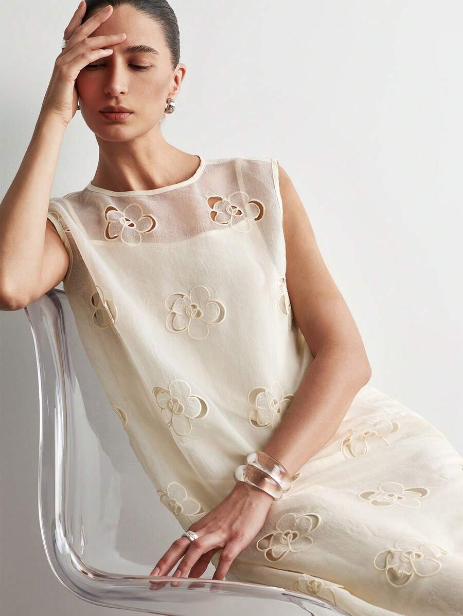 Aalyst Đầm nữ mùa xuân/hè kiểu vintage mới, dáng rộng thoải mái, đa năng, thích hợp mặc đi biển hàng ngày, chất liệu cao cấp, cổ tròn, không tay, dáng chữ A, hở lưng, màu mơ.