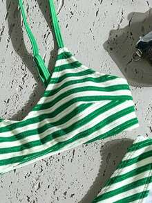 Bộ bikini hai mảnh dáng suông cạp cao, chất liệu vải jacquard, hiệu Swim Mod-D dành cho nữ, thích hợp cho mùa xuân/hè. - Nhiều màu - Xem 5