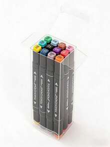 12/24/36/48/60/80/120/168PCS Dual Tip Art Markers For Artists Sketching Coloring Highlights Illustration Anime Design Fine Tip Brush Chisel Point Alcohol Ink Pens For Drawing Manga Professional Sketch Markers - Multi-piece marker - View 14