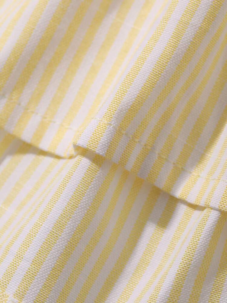 Women's Striped Tie-Up Halter Sexy Blouse