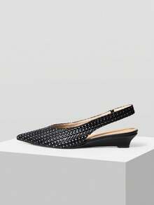 MOTF WOMEN'S HIGH HEELS WITH POINTED TOES ARE SUITABLE FOR VALENTINE'S DAY, SPRING, SPRING BREAK, EASTER, CHRISTMAS AND OTHER OCCASIONS. - Black - View 2