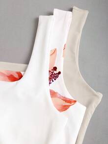 Sweetra Áo tank top nữ mùa hè mới về, cổ vuông, thắt eo, kiểu dáng thường ngày, thời trang, đa năng, thích hợp đi biển hoặc nghỉ mát. - Nhiều màu - Xem 3