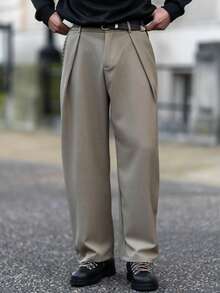 YOUESAWY 男士休闲宽松弹力腰直筒卡其裤，适合夏季、秋季、度假、日常穿着、派对、情侣装，男士礼物 - 灰色 - 查看 7