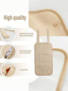Set de 6 piezas de Paquete Mejorado de Aceite de Ricino, Apto para Rodillas, Cuello y Cintura, Reutilizable, Lavable a Máquina, a Prueba de Aceite - Albaricoque - Ver 5
