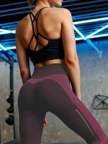 Innovista Innovista Women's Casual Patchwork Color Versatile Daily Wear & Sports Leggings - Grey - View 7