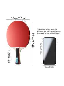 1 Set Raket Tenis Meja Bintang 5/6, 2 Buah Set Raket Tenis Meja Profesional, Karet Granular, Sol Berkualitas Tinggi, Dilengkapi Tas Raket - MultiWarna - View 3