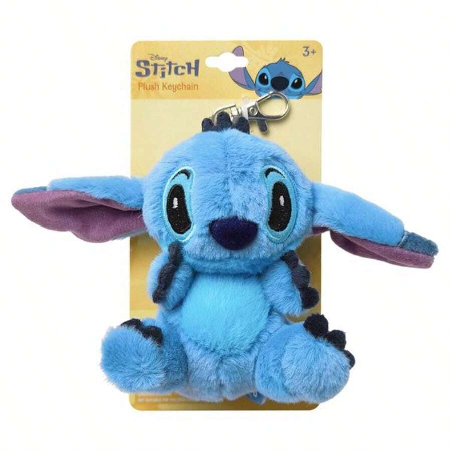 STITCH Stitch 迪士尼毛绒包包夹挂件（1个装）——柔软的毛绒卡通人物夹式挂件，结实耐用的夹子，可爱的收藏设计，是送给孩子、史迪奇爱好者或生日派对的完美礼物。 - 彩色 - 查看 1