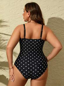 Swim Lushoire Áo tắm liền thân cỡ lớn dành cho nữ, thích hợp cho mùa hè đi biển. - Nhiều màu - Xem 2
