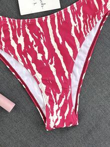 SHEIN Swim Mod Bộ bikini sọc hồng thời trang, gợi cảm và tôn dáng mùa xuân/hè 2026, lý tưởng cho kỳ nghỉ biển. - Nhiều màu - Xem 6