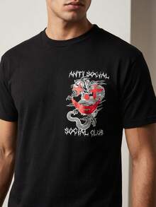 Men's Printed T-Shirt - AntiSocial - 查看 2