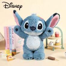 Disney 正版莉萝与史迪奇儿童毛绒玩具娃娃，生日礼物 - 藍色 - 查看 4