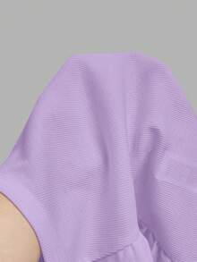 Slaydiva Camiseta de tirantes para mujer color púrpura con cuello redondo acanalado y espalda de corredor, nueva top casual de verano básica versátil con hombros descubiertos para fiesta, playa & atuendos de yoga - Púrpura malva - Ver 8