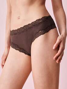 Bonmuse 5 件装对比色蕾丝内裤套装 - 彩色 - 查看 10