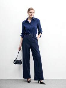 CUCCOO BIZCHIC Giày cao gót thời trang nữ, khóa cài, kiểu dáng kitten và chất liệu da bóng, thích hợp cho công sở, đi nghỉ mát, du lịch hoặc hoạt động ngoài trời. - màu đen - Xem 6