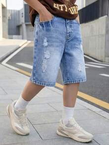 中等水洗藍