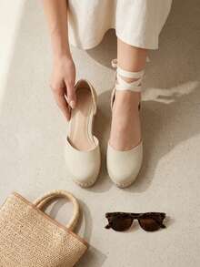 Cuñas Elegantes de Verano – Diseño Cómodo y Versátil para Uso Diario - Lino - Ver 2