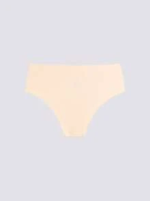 5pcs Women Solid Seamless High Waist Casual Brief Panties, With Wider Waistband Design - Multicolor - View 9