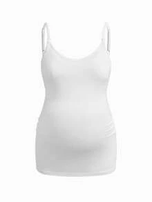 Modmama 3件套孕妇纯色休闲百搭日常哺乳吊带背心 - 彩色 - 查看 7