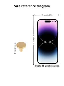 12PCS Golden Minimalist Round Drawer Handle Functional Modern Smooth Durable Rust Resistant Easy Install Versatile For Home Kitchen Bathroom Cabinet Cupboard Wardrobe Office Decor Hardware Accessories Drawer Pulls Upgrade Your Furniture - Multicolor - Gold - View 8