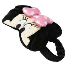 Disney Minnie Mouse Plush Sleep Mask – Soft Plush Character Eye Mask For Cozy Sleep, Ultra Soft Plush Fabric, Adjustable Elastic Strap, Perfect Gift For Kids, Minnie Mouse Fan Gift, Birthday Party Favor - Multicolor - View 3