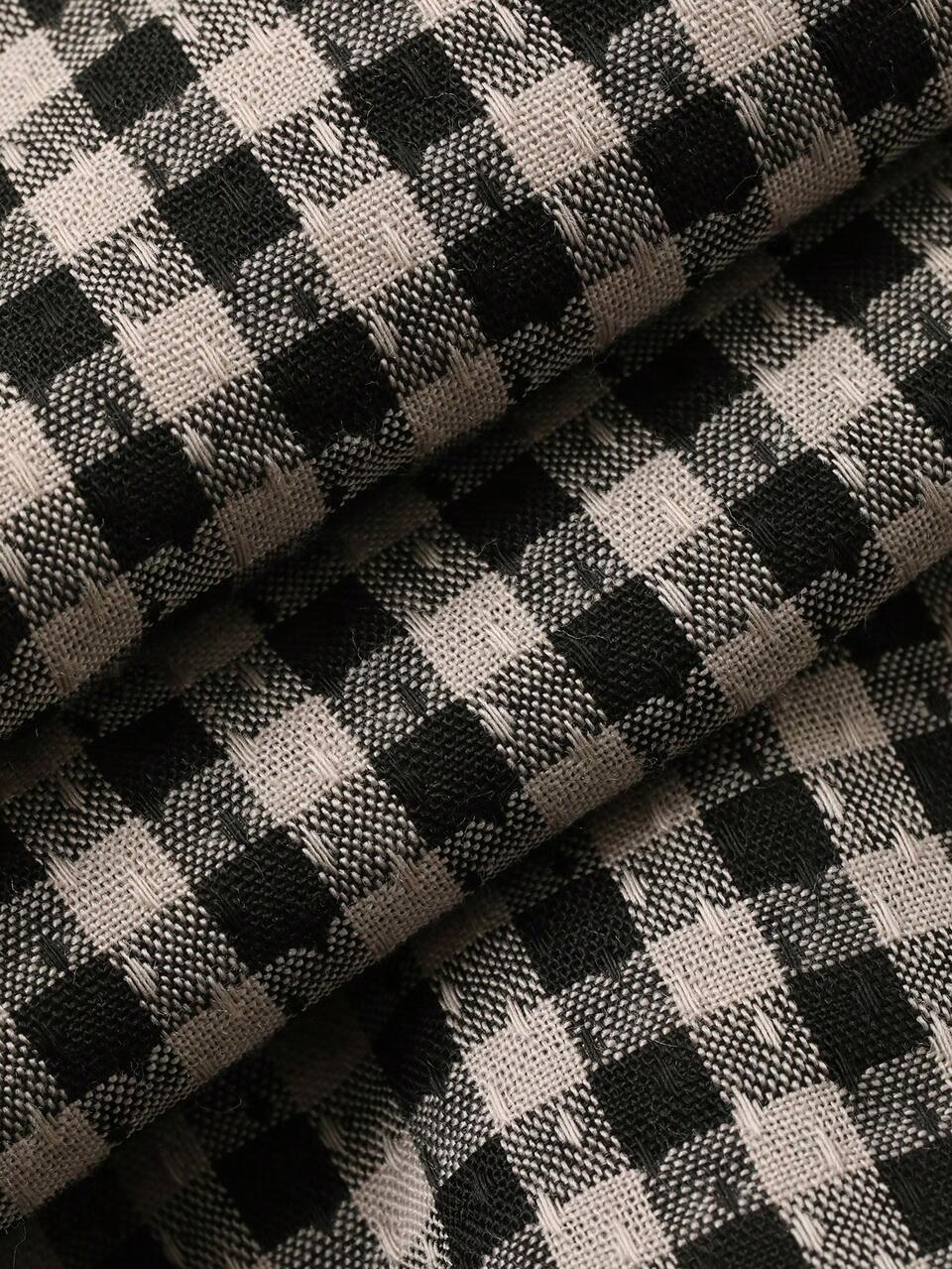 Young Boy Gingham Print Slant Pocket Pants