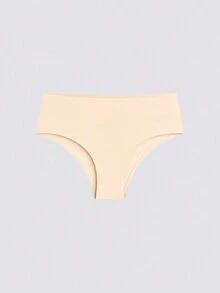 5pcs Women Solid Seamless High Waist Casual Brief Panties, With Wider Waistband Design - Multicolor - View 8