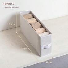 1Sock Drawer Storage Box , Original White, Underwear Divider Box, Wardrobe/Cabinet/Dresser Storage Box, Suitable For Underwear, Stockings, Legging - Multicolor - View 13