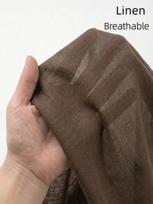 VIVINTIMO Men's Drawstring Waist Pockets Straight Loose Casual Pants - Coffee Brown - View 6