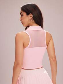 Easithlete Women's Sports Polos - Pink - View 2