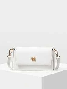 MOTF PREMIUM LADIES SLANTED SHOULDER BAG, EXQUISITE AND SIMPLE COMMUTER HANDBAG - Off-white - View 3