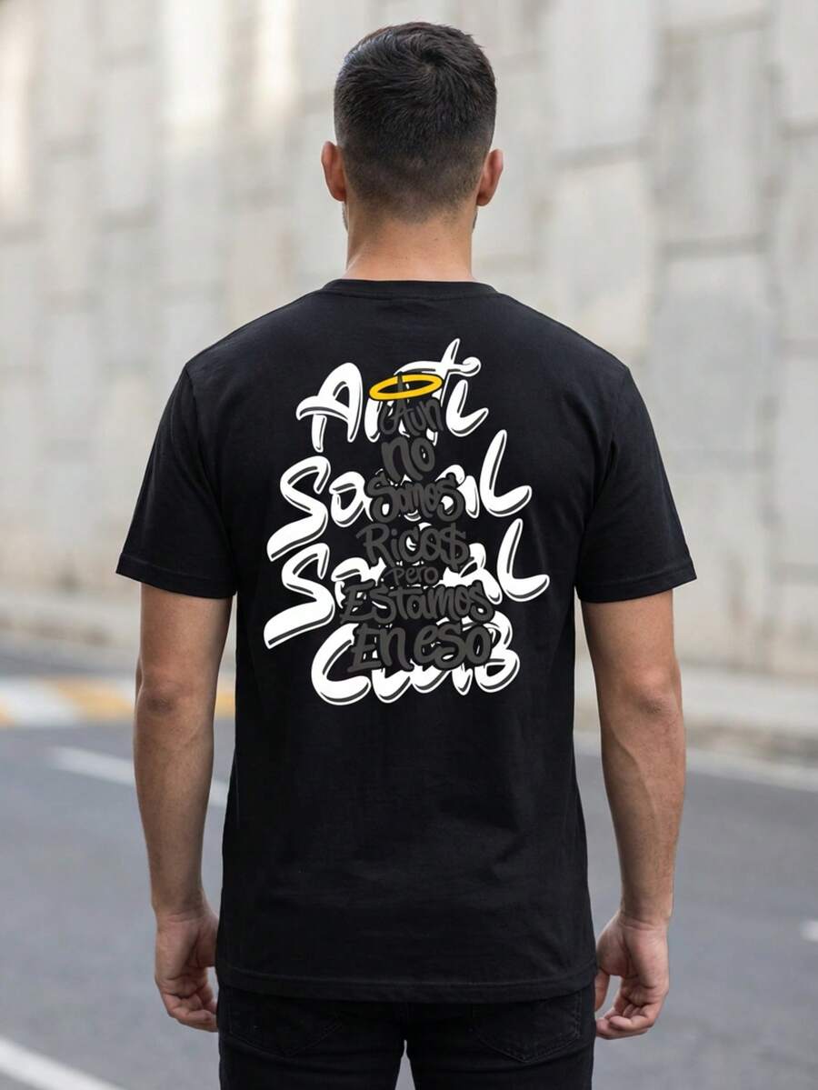 Playera estampada de hombre - Grafiti - Ver 1