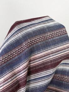 LYSMO 2026 New Minimalist Colorblock Striped Wide Leg Pants, Casual & Office Wear For Women, Spring/Summer - Multicolor - View 8