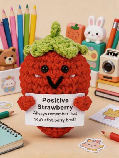 POKOJA LAND 1 Hand-Crocheted Desktop Decorative Ornament Fun And Adorable Animal/Plant Sci-Fi Designs Birthday Gift Card Mother's Day/Father's Day Gift For Dad Present For Colleagues, Family, Mom, Women, Men, Her, Him, Sisters, Best Friends Hand-Knitted Positive Emotions Knitting & Crocheting Gratitude, Inspiration, Encouragement Creative Graduation & Holiday Gifts Party Favors, Small Gifts, Souvenirs