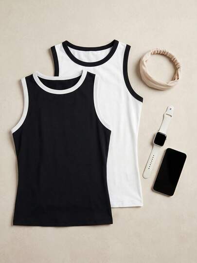 Exploreva Women's Contrast Trim Outdoor Vest