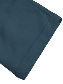 Manfinity Homme Pantalones cortos casuales con bolsillo para hombres para uso diario y transporte, verano - Azul Marino - Ver 5