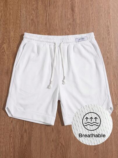 Manfinity Unisex Men's Casual Solid Color Minimalist Shorts