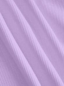 Slaydiva Camiseta de tirantes para mujer color púrpura con cuello redondo acanalado y espalda de corredor, nueva top casual de verano básica versátil con hombros descubiertos para fiesta, playa & atuendos de yoga - Púrpura malva - Ver 6