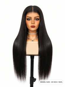 TrueHD 9Am Äkta Hår Wear And Go Limfri Peruk HD Lace Front Rak Äkta Hår Peruk 6 X 4 8-16 Bob Tum 18-30 Tum Långt Hår 180% Lace Closure Peruker Naturlig Färg Förplockad Hårlinje Silkeslen Wear & Go För Nybörjare Weave Limfria Äkta Hår Peruker Halloween Makeup Tillbehör För Kvinnor Vibrator För Kvinnor Gratis Gåvor - SNatural - Visa 4