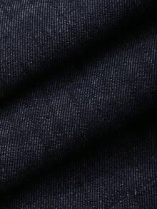 DAZY Bộ đồ denim mùa hè dành cho nữ, gồm áo không tay buộc cổ và quần short denim, kiểu dáng thường ngày. - Rửa tối - Xem 7