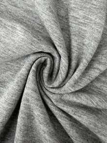 SHEIN LUNE Plus Size Soft Knit Elastic Fabric Round Neck Sleeveless Loose T-Shirt, Casual Business Casual Outing Vacation, Dating, Party, Basic Tee Summer - Grey - View 7