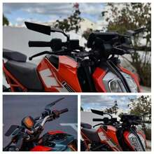 Motorcycle Invisible Winglet Rearview Mirror Kit For Kawasaki Z900 Z650 2021 2022 2023, Adjustable Rearview Mirrors - A - View 8