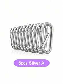 5/10/30/50Pcs Carabiner Caribeaner Clip Keyring Bulk Spring Snap Hook Key Chain Clip Aluminum D Ring Small Carabiners For Backpacking, Camping, Hiking - Multicolor - View 31