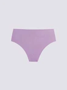 5pcs Women Solid Seamless High Waist Casual Brief Panties, With Wider Waistband Design - Multicolor - View 11