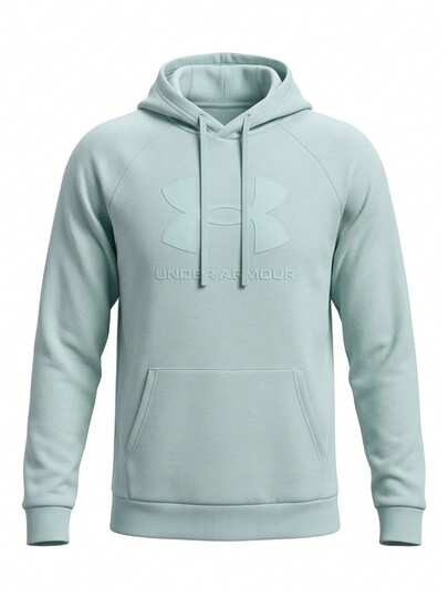 Under Armour Rival Fleece Logo Men's Sports Jackets Enamel Blue / Refresh Mint