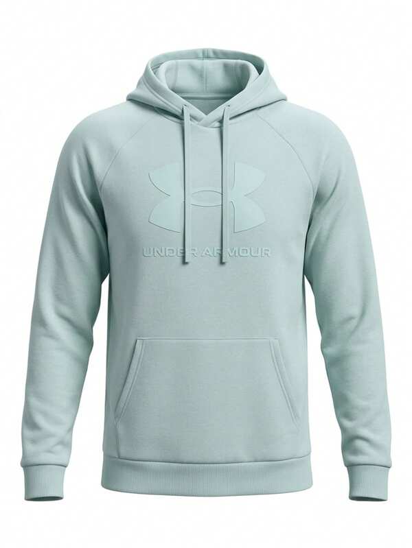 Under Armour Rival Fleece Logo Men's Sports Jackets Enamel Blue / Refresh Mint
