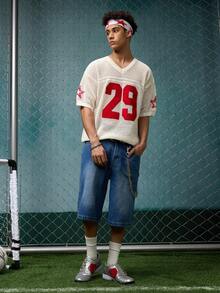 EVRINFINITE New Spring/Summer Fashion Casual Washed Denim 7/8 Pants, Loose Versatile Minimalist Style Jeans - Blue - View 8