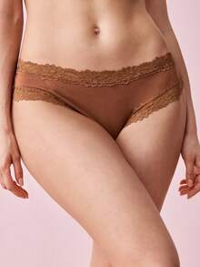 Bonmuse 5 件装对比色蕾丝内裤套装 - 彩色 - 查看 7